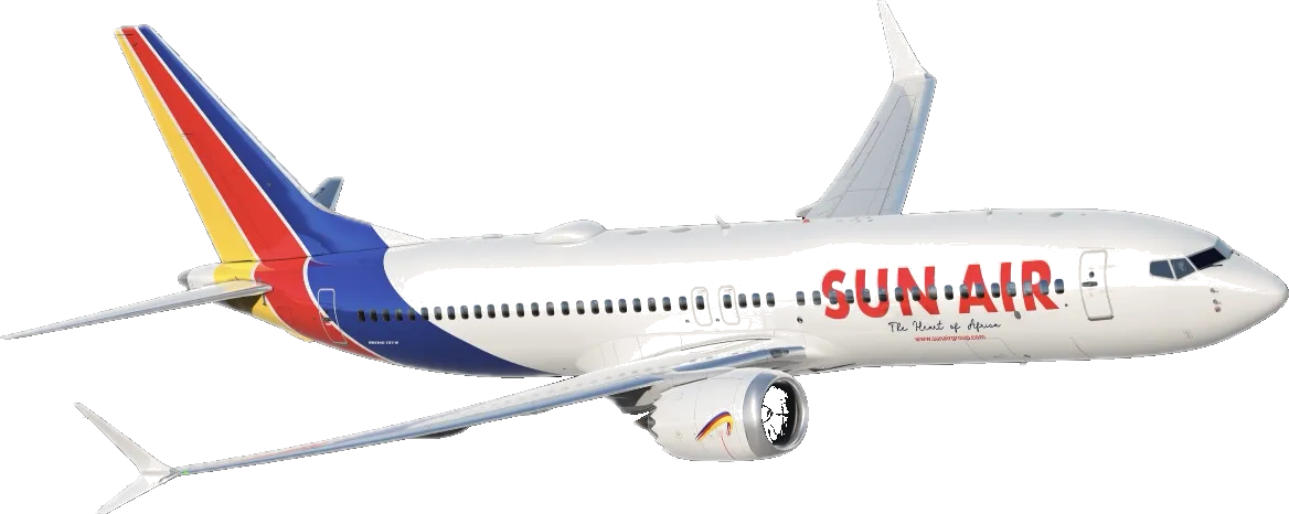 Aircraft in Sun Air livery
